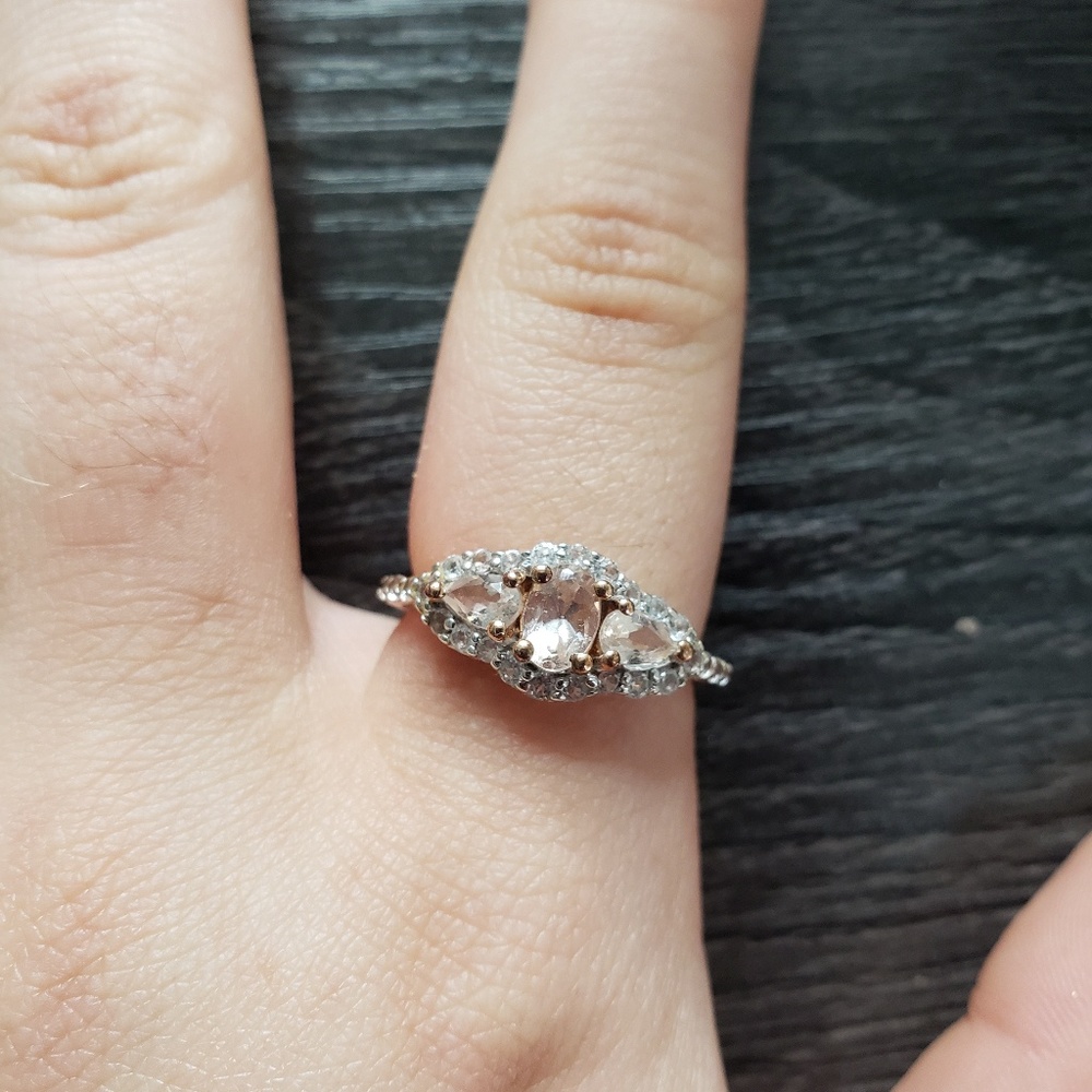 Morganite size 7 ring